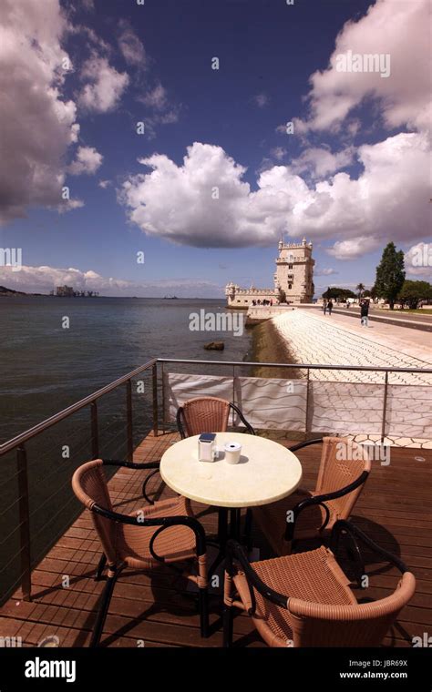 Das Torre De Belem Im Stadtteil Belem Der Hauptstadt Lissabon In