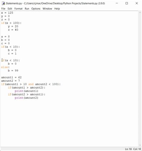 Write An If Statement That Assigns 20 To The Variable Y And Assigns 40