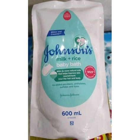 Johnson S Milk Rice Baby Bath 600ml Refill Lazada PH