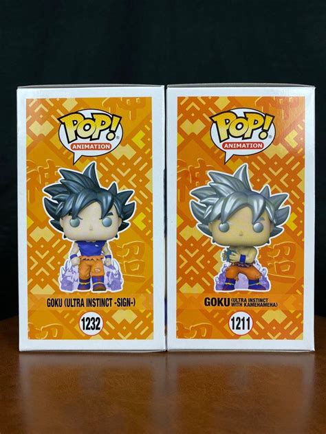 Goku Ultra Instinct Sign And Ultra Instinct With Kamehameha Funko