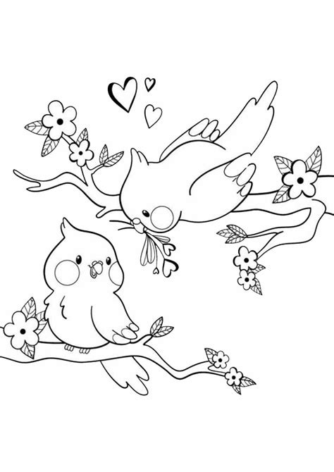 Free Easy To Print Bird Coloring Pages Tulamama Coloring Pages To