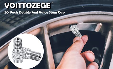 Amazon Voittozege Pcs Double Seal Valve Stem Cap Inflate Tire