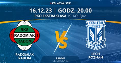 Radomiak Radom Lech Poznań relacja LIVE