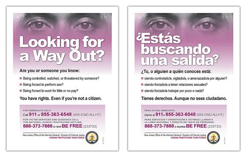 Posters At Nj Rest Stop Restrooms Target Human Trafficking