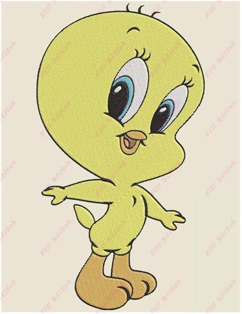 Baby Tweety Looney Tunes Embroidery Design