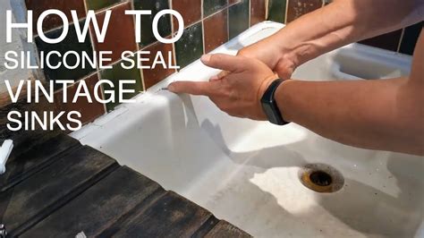 How To Silicone Seal Wide Uneven Joints Around A Vintage Butlers Sink