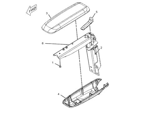 234 6606 ARMREST GP RH S N WAW1 213 PART OF 245 7924 CONSOLE GP