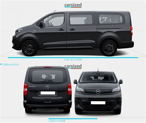 Opel Vivaro 2024 Present Dimensions Side View