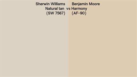 Sherwin Williams Natural Tan Sw 7567 Vs Benjamin Moore Harmony Af 90