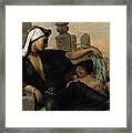 An Egyptian Fellah Woman With Her Baby Painting By Elisabeth Jerichau