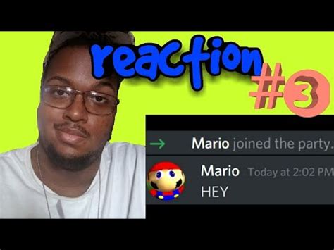 Reacting To Mario Joins Discord By SMG4 Reaction 3 YouTube