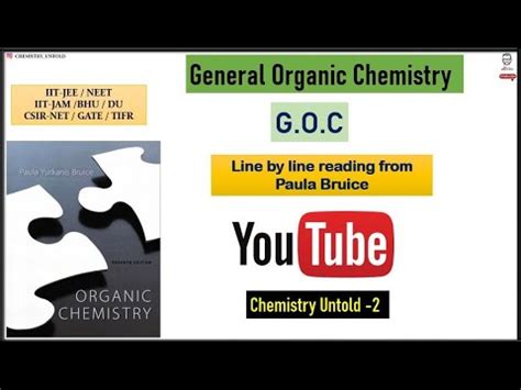 General Organic Chemistry Class 11 G O C Paula Bruice Complete