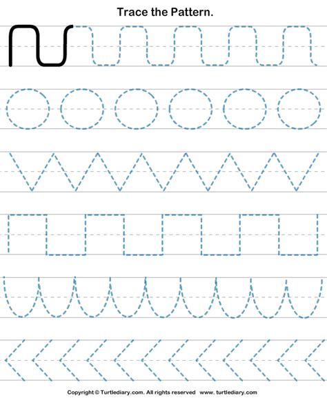 Turtle Patterns To Trace