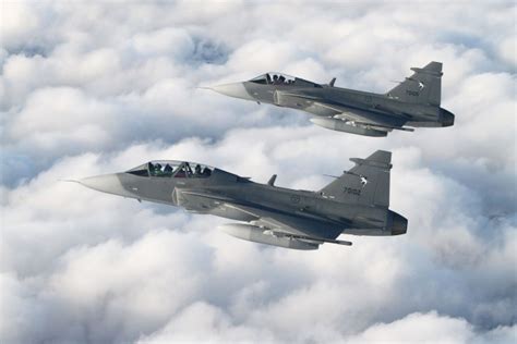 Saab Displays Gripen E Model At Thailand Defense Show