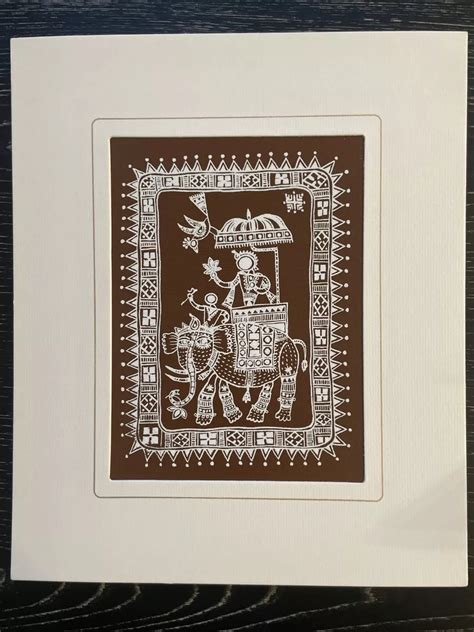 Warli Painting On Handmade Paper