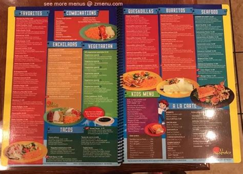 Online Menu of El Acapulco Mexican Restaurant Restaurant, Louisville ...