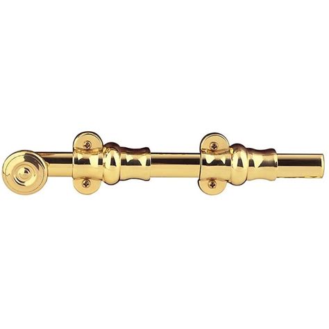 Baldwin 8 In Polished Brass Solid Brass Surface Bolts At