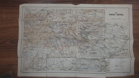 Průvodce Vysoké Tatry 5x Mapa Z Roku 1907 Aukro