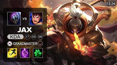 Bin Jax Vs Garen Top KR Grandmaster Patch 13 24 Season 13 YouTube