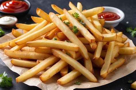 Premium Photo Crispy Golden French Fries