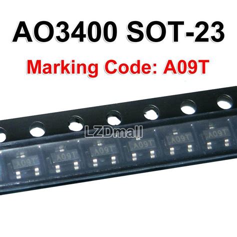 100 Cái Ao3400a Sot 23 Ao3400 Sot23 N Channel 30v 57a Ta 14w Ta