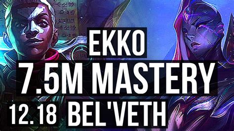 EKKO Vs BEL VETH JNG 7 5M Mastery 11 0 7 2300 Games Legendary