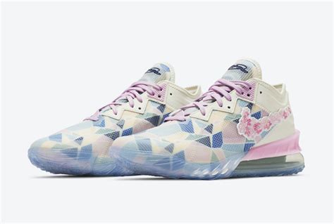 atmos Nike LeBron 18 Low Cherry Blossom Sakura CV7564-101 Release Date ...