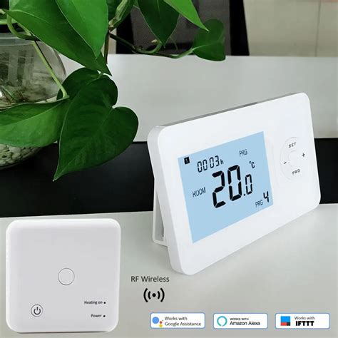 wireless room programmable battery powered thermostat  heating  wifi