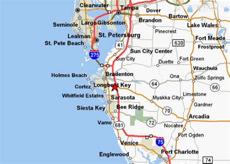 Bradenton, Sarasota Villa map