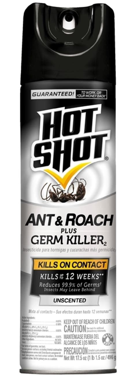 Hot Shot Ant And Roach Killer Unscented Aerosol Germ Reducer 17 5 Oz Kills On Contact