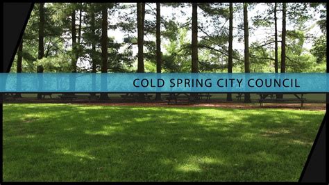 Cold Spring City Council Special Meeting 3 18 19 YouTube