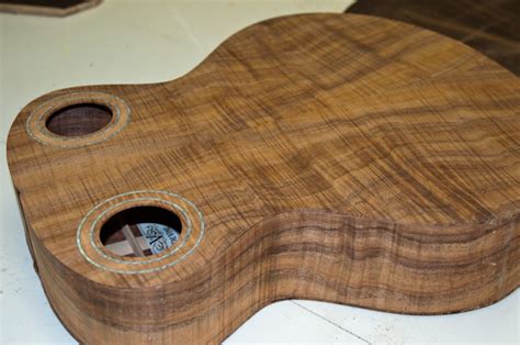 Koa slack key guitar ready for binding. | DeVine Guitars and Ukuleles Blog