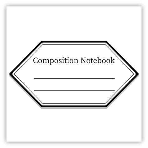 Premium Vector | Composition Notebook Label Tags And Notebook Label Icon