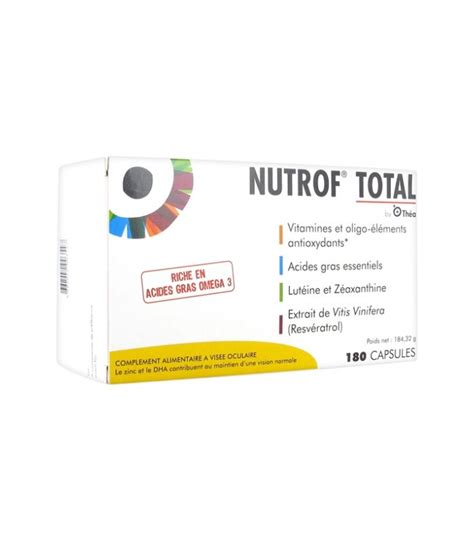 Nutrof Total Boite De 180 Capsules Para Center