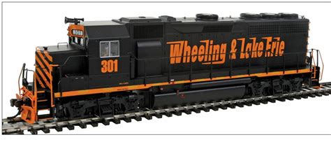 Atlas 10001721 Ho Wheeling And Lake Erie Emd Gp40 Low Nose Diesel Engine