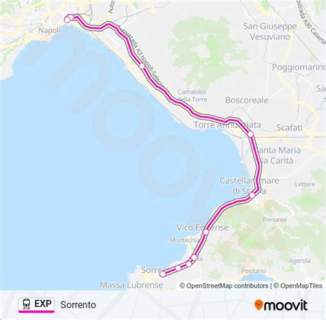 Linea Exp Orari Fermate E Mappe Sorrento Aggiornato