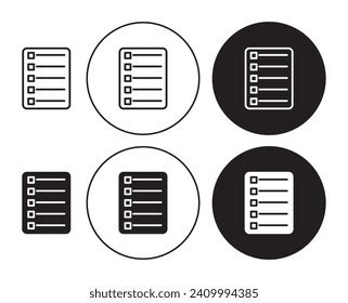 Table Contents Vector Illustration Set Doc Stock Vector (Royalty Free ...