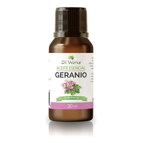 Aceite Esencial De Geranio 30ml Oil Works