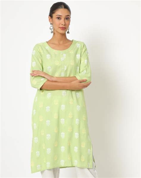 Buy Floral Print Straight Kurta Online At Best Prices In India Jiomart