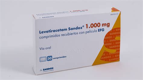 Levetiracetam Sandoz Efg 1000 Mg 60 Comprimidos Recubiertos Blister