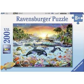 Puslespil 200 Brikker XXL Orca Paradise Børnepuslespil Ravensburger