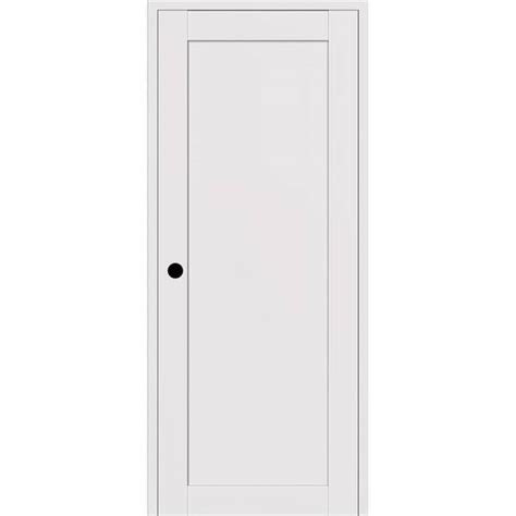 Belldinni Shaker 1 Panel 30 X79 375 Right Hand Snow White Wood Single