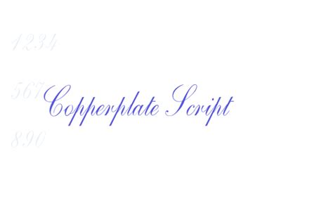 Copperplate Script - Font Free Download