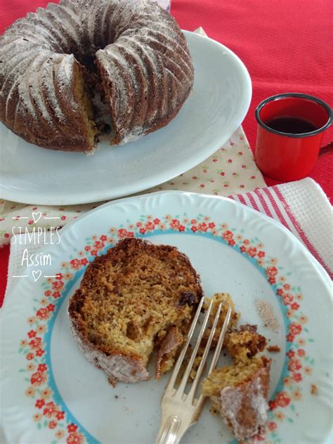 Bolo De Banana Passas Fofinho E Gostoso Simples Assim