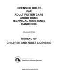 LICENSING RULES FOR ADULT FOSTER CARE … / licensing-rules-for-adult ...