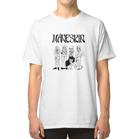 Maneskin Doodle Måneskin T Shirt L L Fyndiq