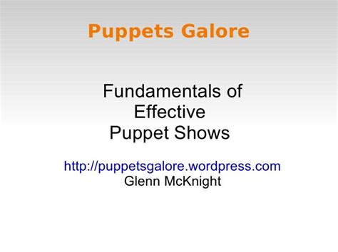 How to do Effective Puppet Shows | Puppet show, Puppets, Shows