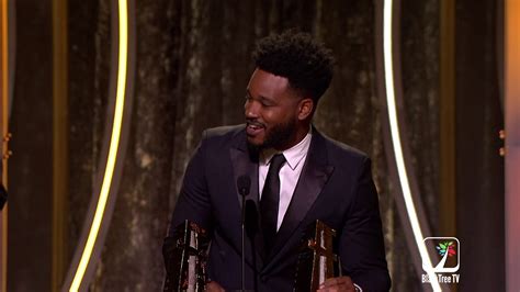 Ryan Coogler receives an award for Black Panther at the Hollywood Film ...