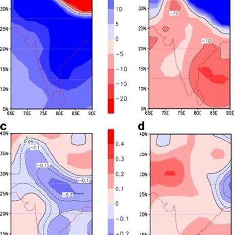 Composite Mean Anomalies Of Spring Mam Sea Level Pressure Hpa Top