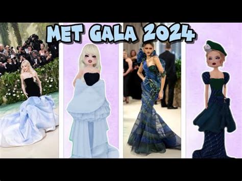 Recreating Met Gala Looks In Dress To Impress Roblox Amari